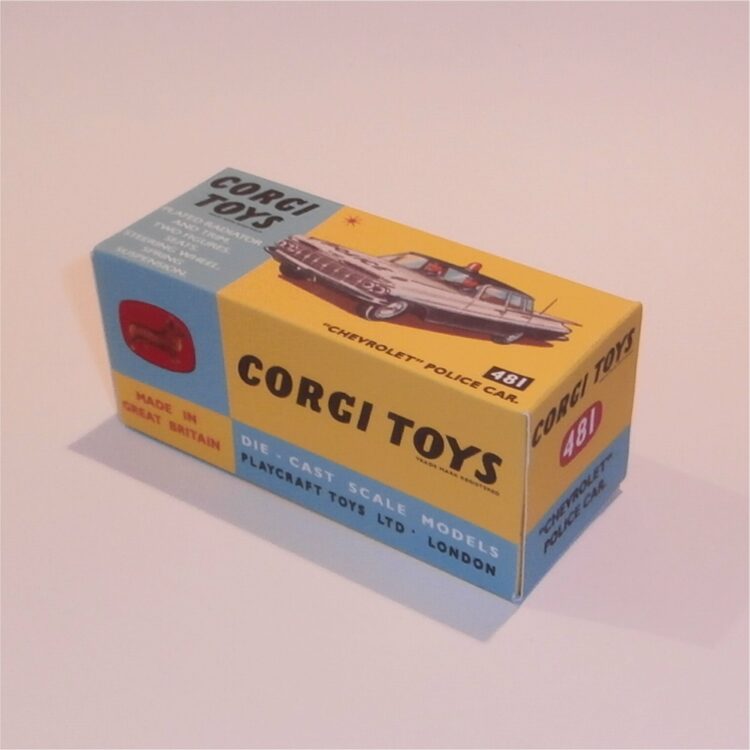 Corgi Toys 481 Chevrolet Impala Police Car Repro Box