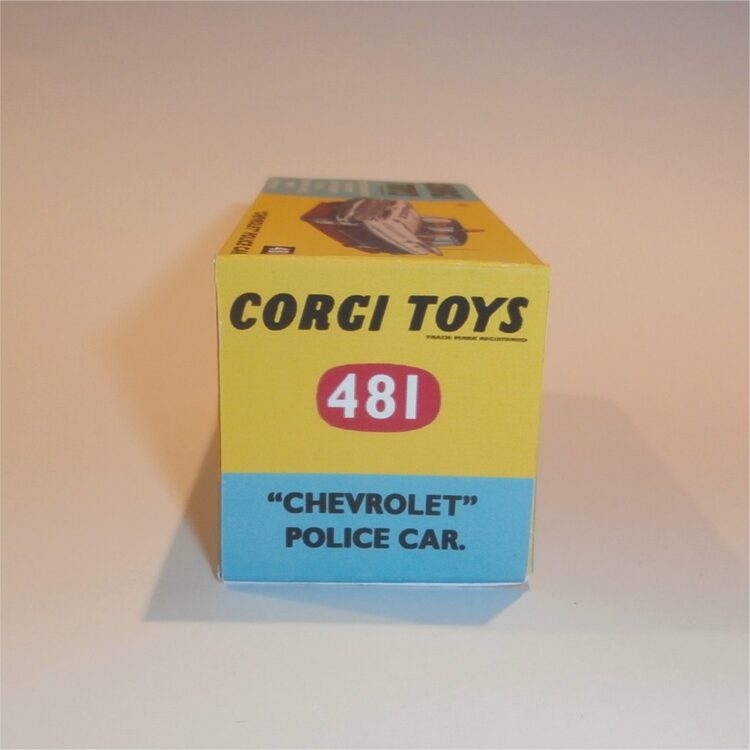 Corgi Toys 481 Chevrolet Impala Police Car Repro Box