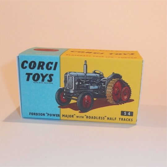 Corgi Toys 54 Fordson Power Major Half-Track Tractor Repro Box