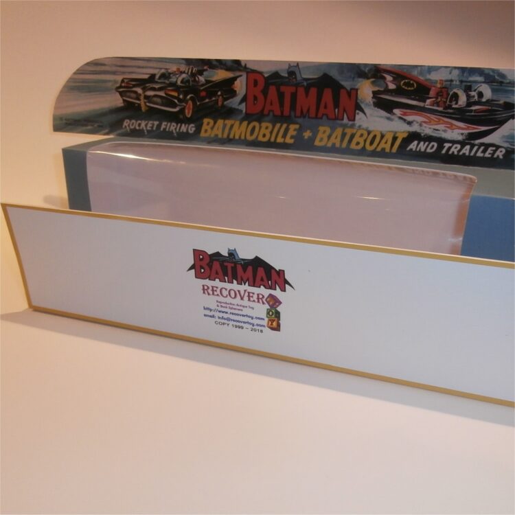 Corgi Toys Gift Set 3 Batman Batmobile & Batboat 1st Issue Repro Box w. Picture Tray
