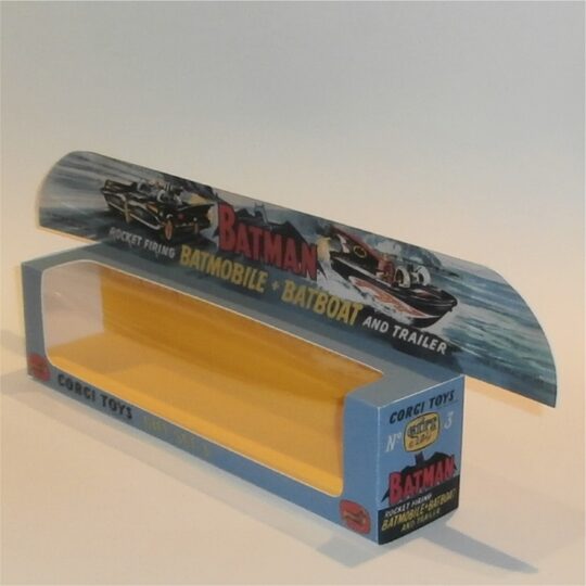 Corgi Toys Gift Set 3 Batman Batmobile & Batboat 1st Issue Repro Box w. Standard Tray