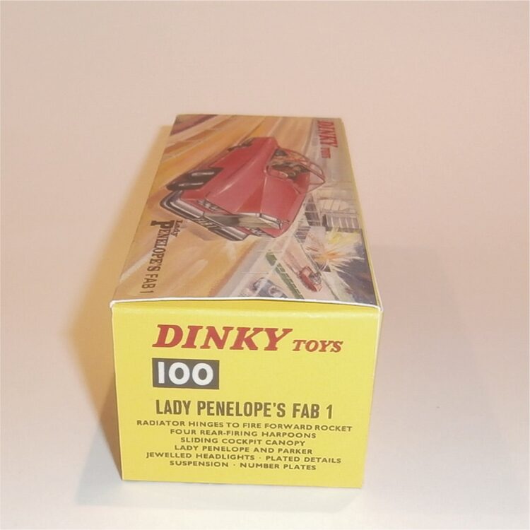 Dinky Toys 100 FAB1 Thunderbirds Lady Penelope Rolls Royce Repro Box Only