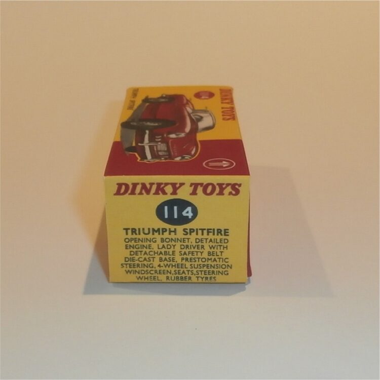 Dinky Toys 114 Triumph Spitfire Repro Box