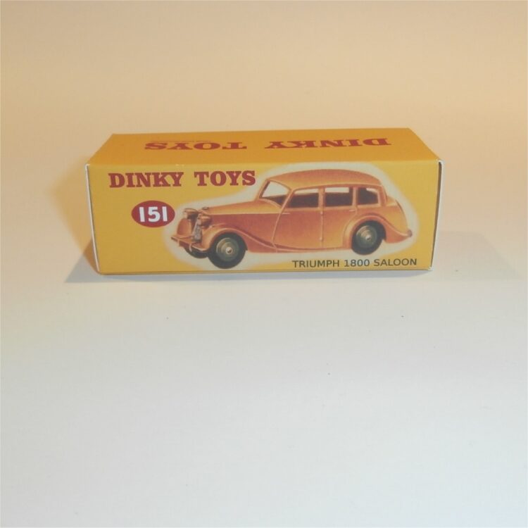 Dinky Toys 151 Triumph 1800 Saloon - Fawn - Repro Box