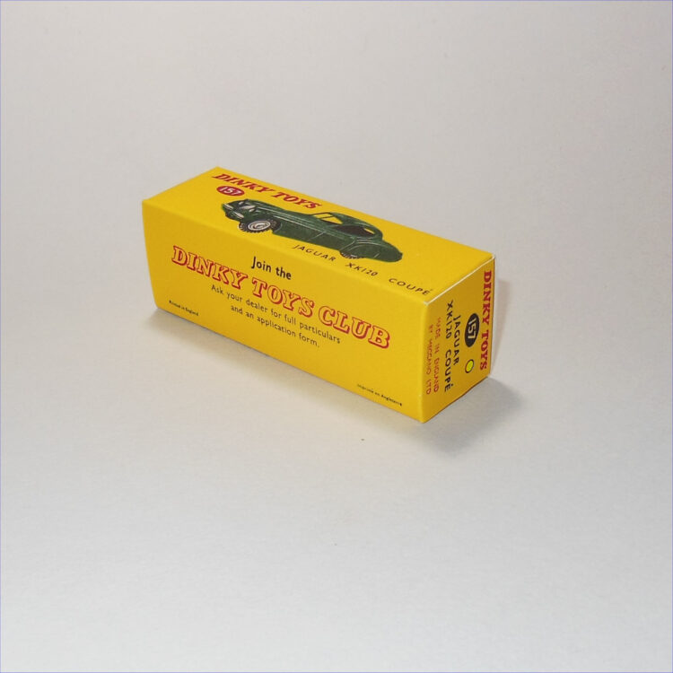 Dinky Toys 157 Jaguar XK120 - Yellow - Repro Box