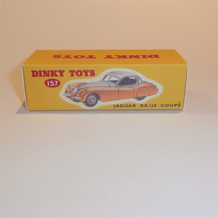 Dinky Toys 157 Jaguar XK120 Two-Tone Red over Turquoise Repro Box