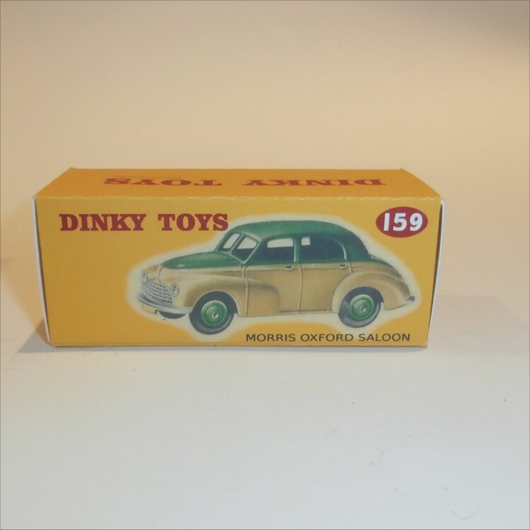 Dinky Toys 159 Morris Oxford Saloon - Green / Cream - Repro Box