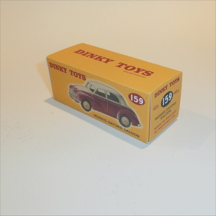 Dinky Toys 159 Morris Oxford Saloon - Green / Cream - Repro Box