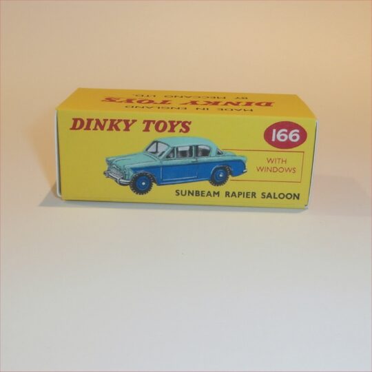 Dinky Toys 166 Sunbeam Rapier Blue Repro Box