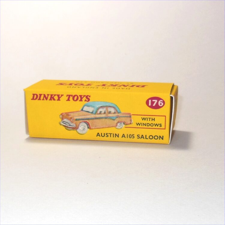 Dinky Toys 176 Austin A105 Sedan Blue Repro Box