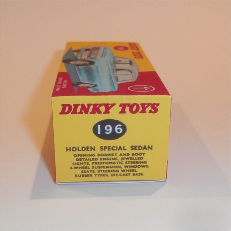 Dinky Toys 196 Holden Aqua Colour Sedan Custom Box