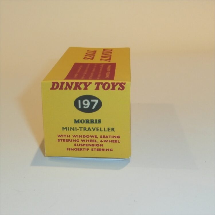 Dinky Toys 197 Morris Mini Traveller Repro Box