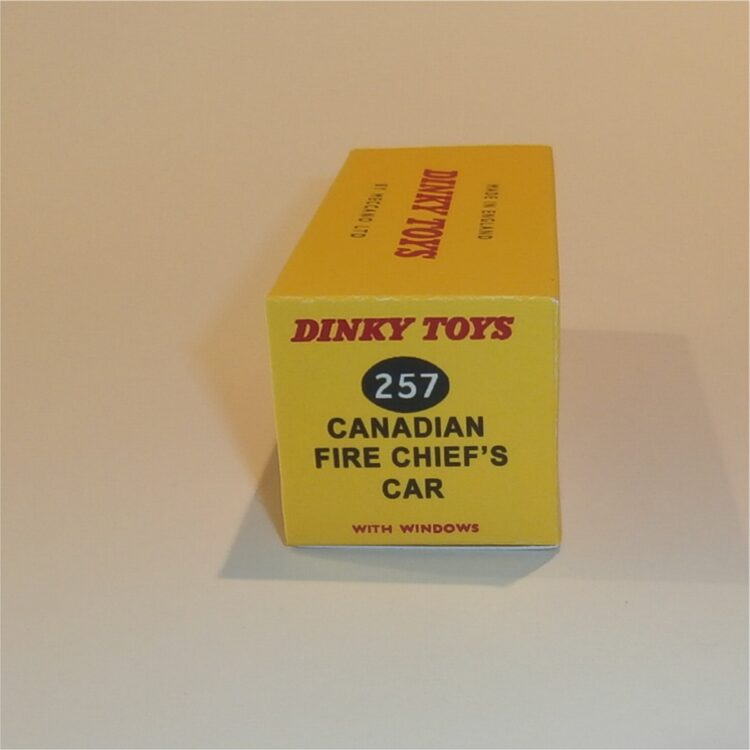 Dinky Toys 257 Nash Rambler Canadian Fire Chief Car Custom Box