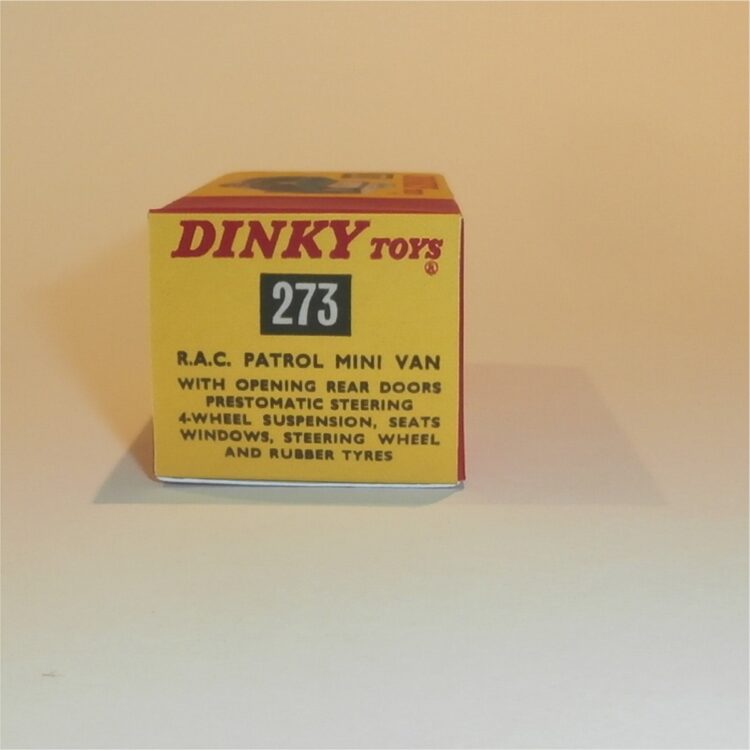 Dinky Toys 273 RAC Morris Mini Van Repro Box