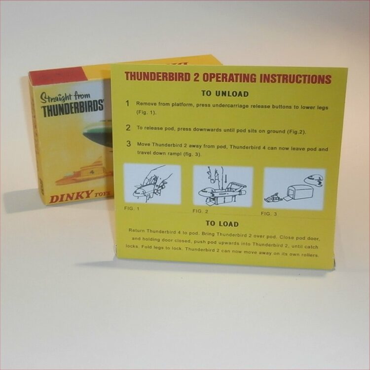 Dinky Toys 101 Thunderbird 2 Gerry Andersons Thunderbirds Repro Box