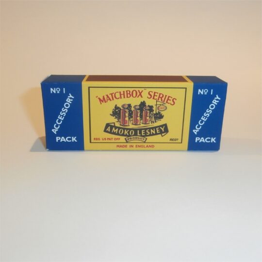 Matchbox Lesney Accessory A1a Esso Petrol Pumps B Style Repro Box