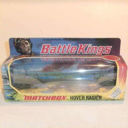Matchbox Battle Kings K105 Hover Raider Hovercraft Repro Box