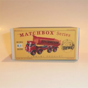 Matchbox Lesney King Size K 1 Hoveringham Tipper Dump Truck Repro Box