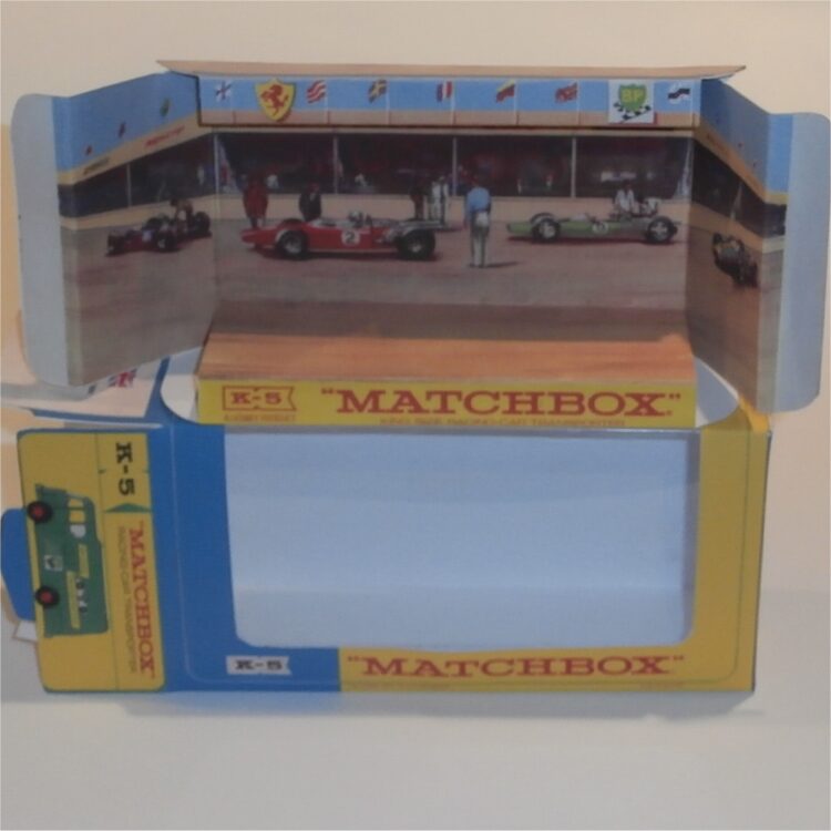 Matchbox Lesney King Size K 5 Racing Car Transporter Repro Window Box
