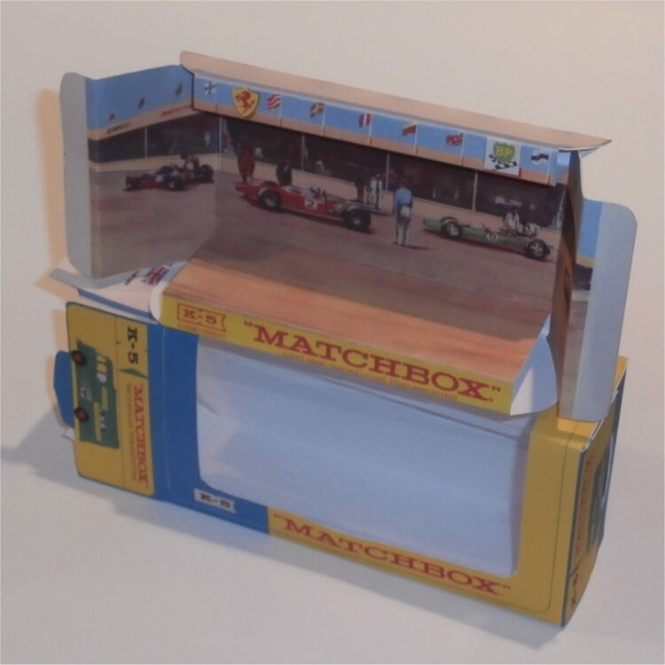 Matchbox Lesney King Size K 5 Racing Car Transporter Repro Window Box