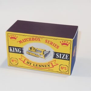 Matchbox King Size 3a Caterpillar D.9 Bulldozer C Style Repro Box