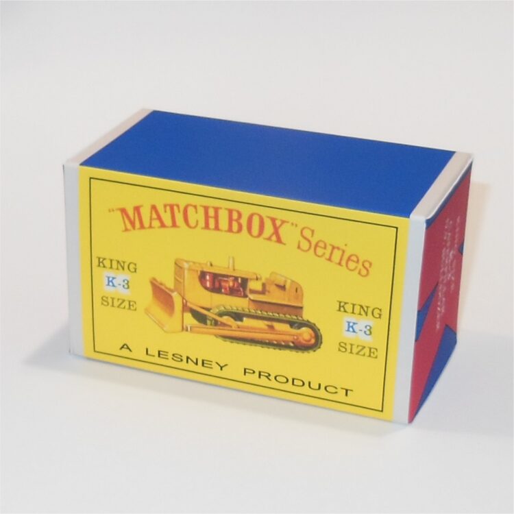 Matchbox King Size 3a Caterpillar D.9 Bulldozer D Style Repro Box