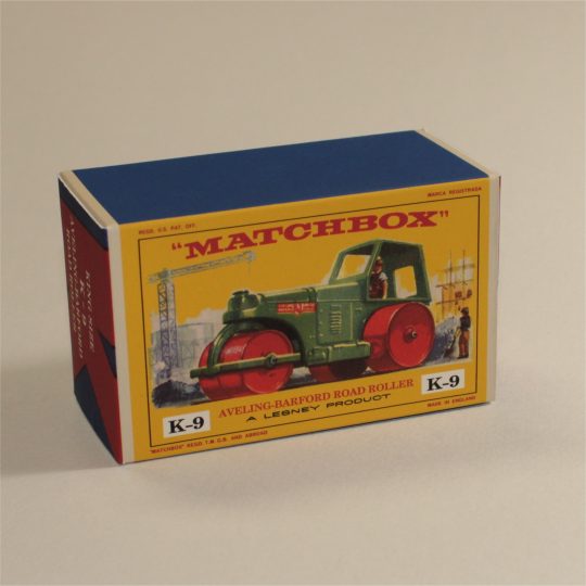 Matchbox King Size 9a Aveling-Barford Road Roller E Style Repro Box