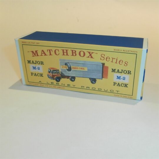 Matchbox Major Pack 2 b Bedford Tractor Davies Tyres D Style Repro Box