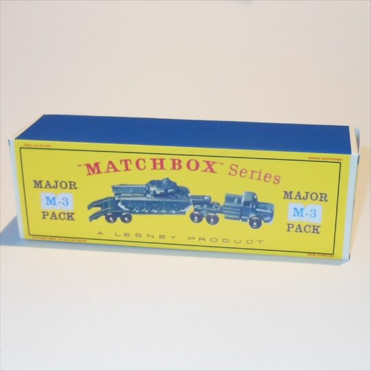 Matchbox Major Pack 3 a Antar Centurion Tank Transporter D Style Repro Box
