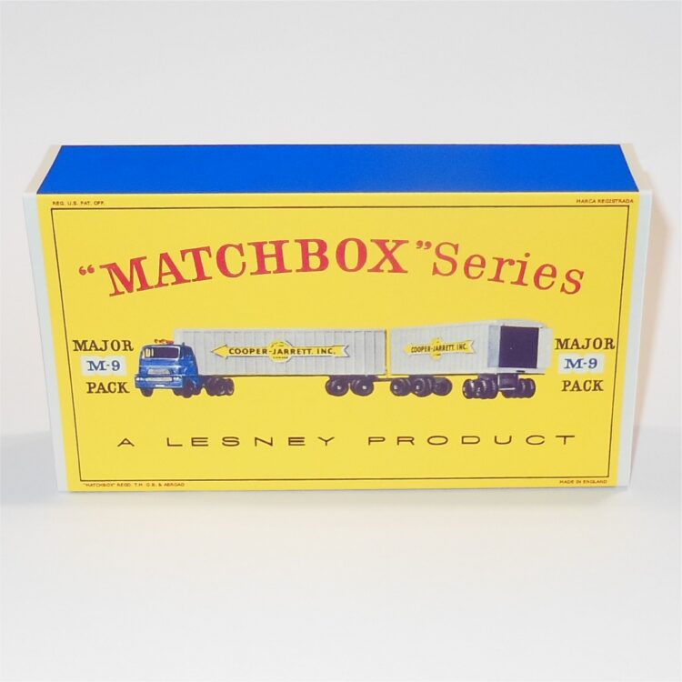 Matchbox Major Pack 9 a1 Interstate Double Freighter D Style Repro Outer Sleeve Only