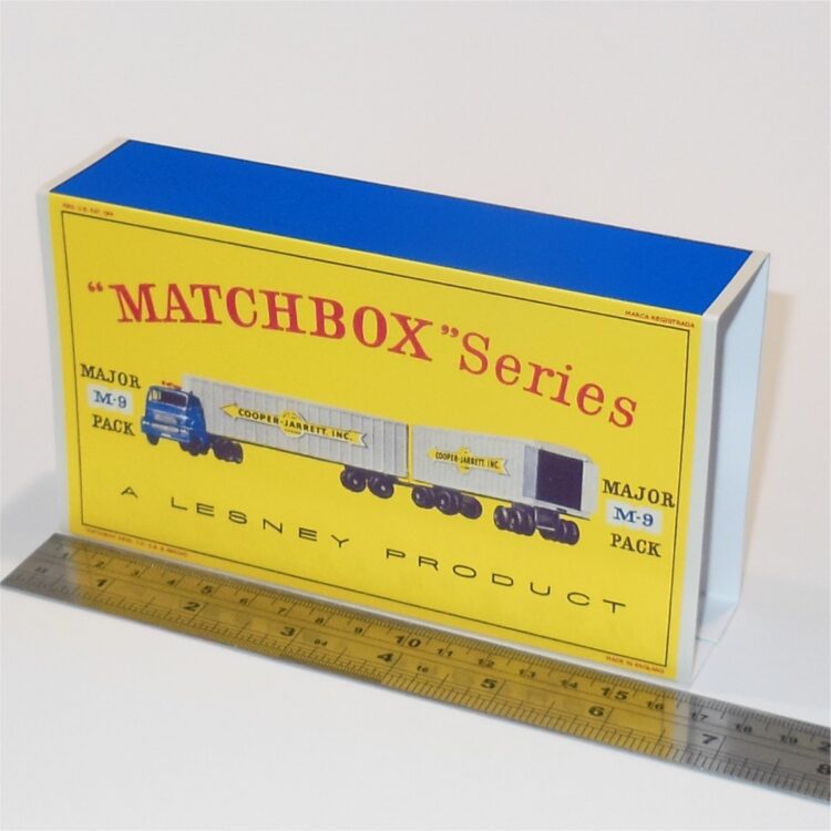 Matchbox Major Pack 9 a1 Interstate Double Freighter D Style Repro Outer Sleeve Only