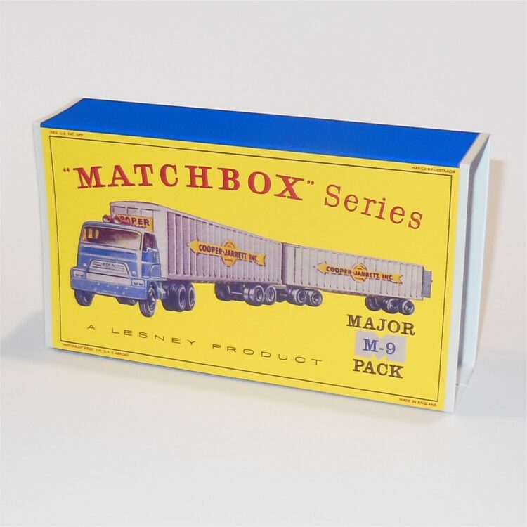 Matchbox Major Pack 9 a2 Interstate Double Freighter D Style Repro Outer Sleeve Only