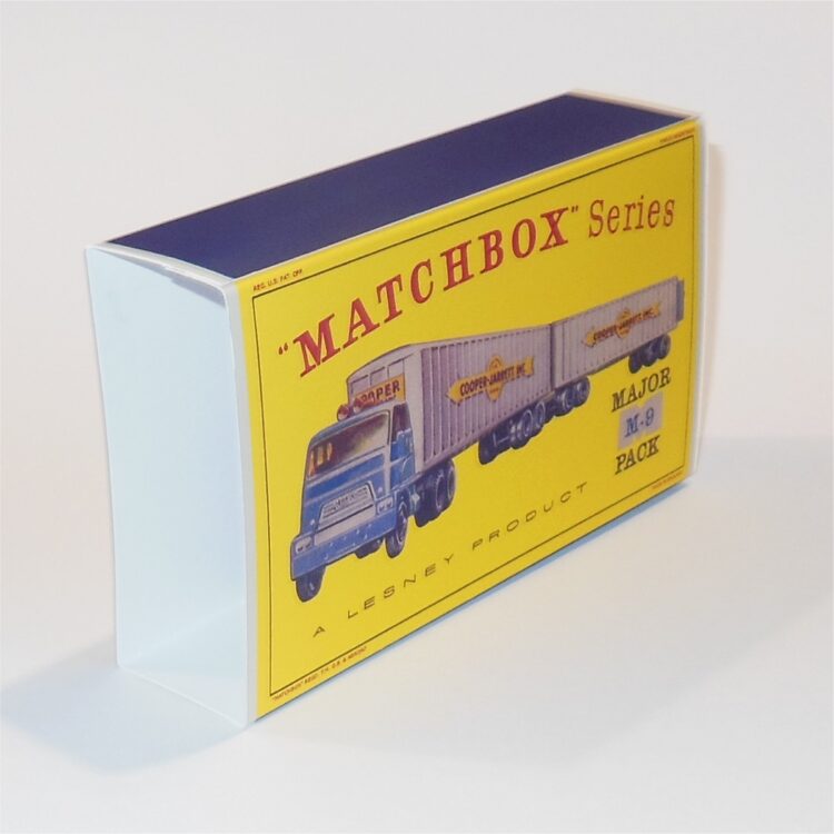 Matchbox Major Pack 9 a2 Interstate Double Freighter D Style Repro Outer Sleeve Only