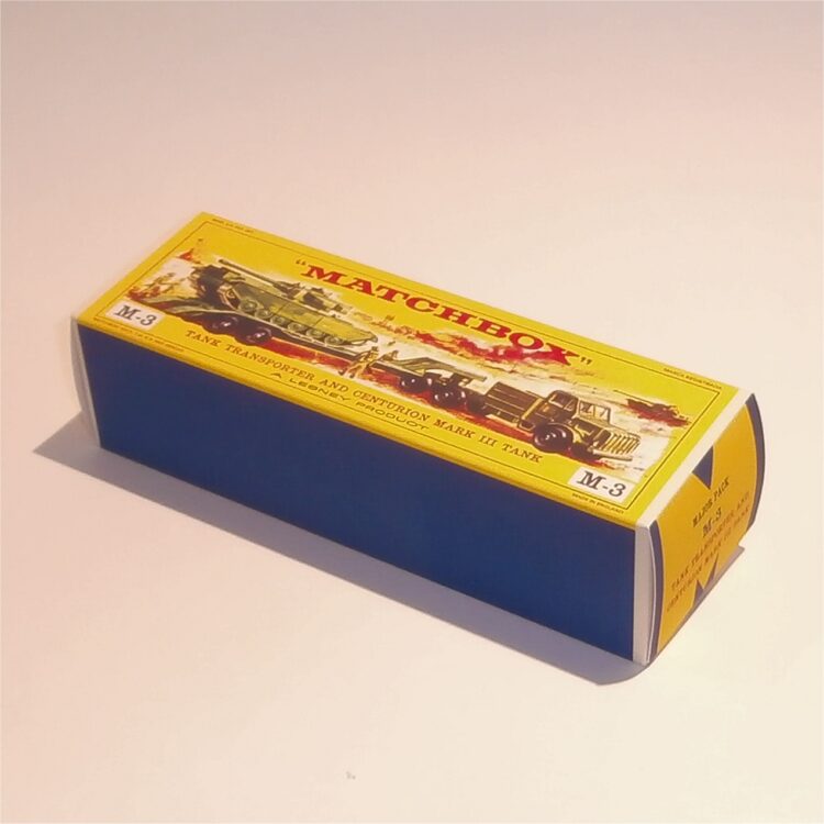 Matchbox Major Pack 3 a Antar Centurion Tank Transporter E Style Repro Box