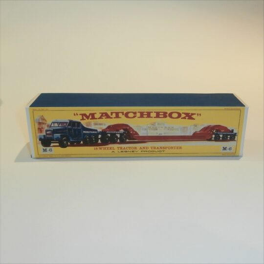 Matchbox Major Pack 6 a Scammell Transporter E Style Repro Box
