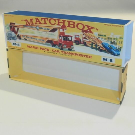 Matchbox Major Pack 8 b Guy Warrior Car Transporter E Style Repro Box