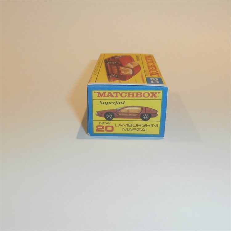 Matchbox Lesney Superfast 20 Lamborghini Marzal F-SF2 Style Repro Box