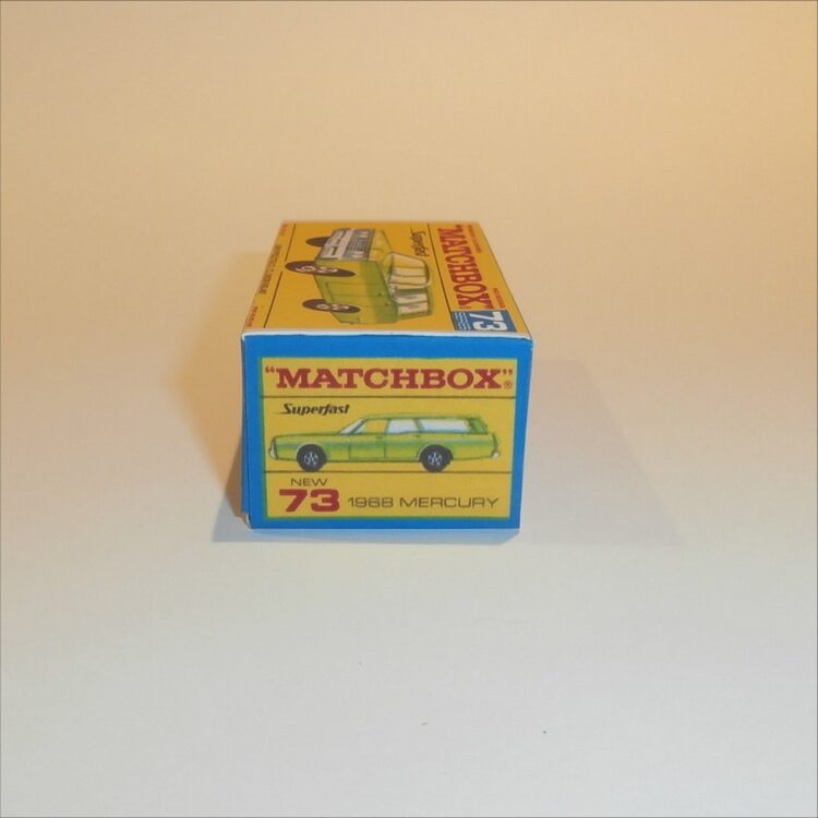 Matchbox Lesney Superfast 73 d Mercury 1968 Commuter Wagon F-SF2 Style Repro Box