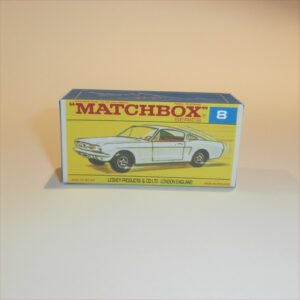 Matchbox Lesney Superfast 8 Ford Mustang without SF Logo F-SF2 Style Repro Box