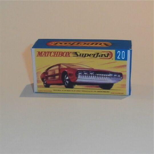 Matchbox Lesney Superfast 20 d Lamborghini Marzal G Style Repro Box