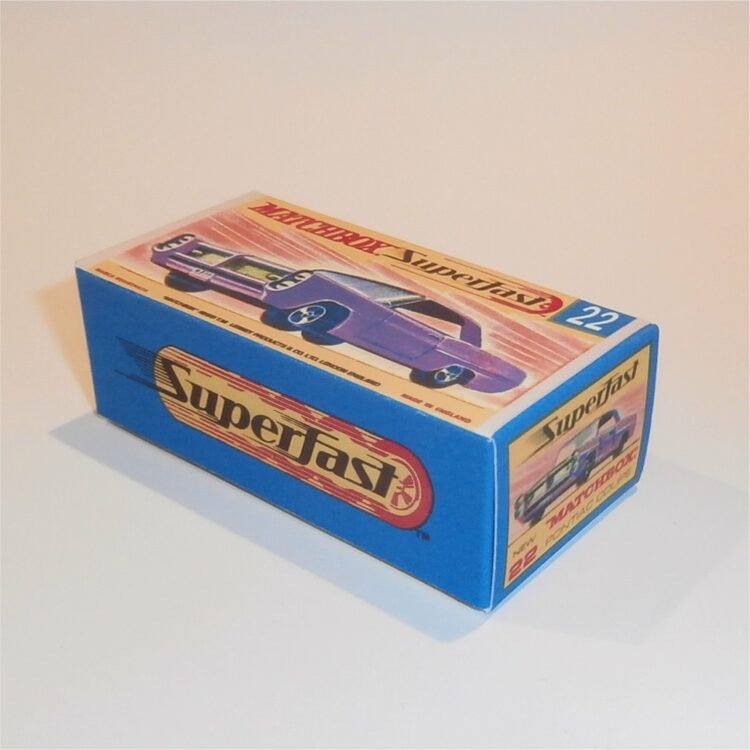 Matchbox Lesney Superfast 22 d Pontiac GP Coupe G Style Repro Box