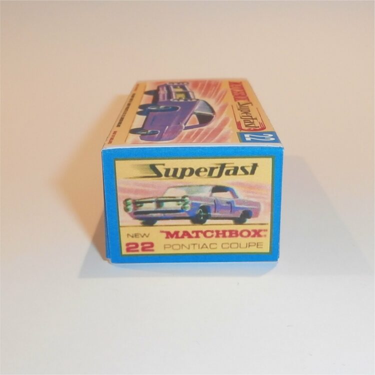 Matchbox Lesney Superfast 22 d Pontiac GP Coupe G Style Repro Box