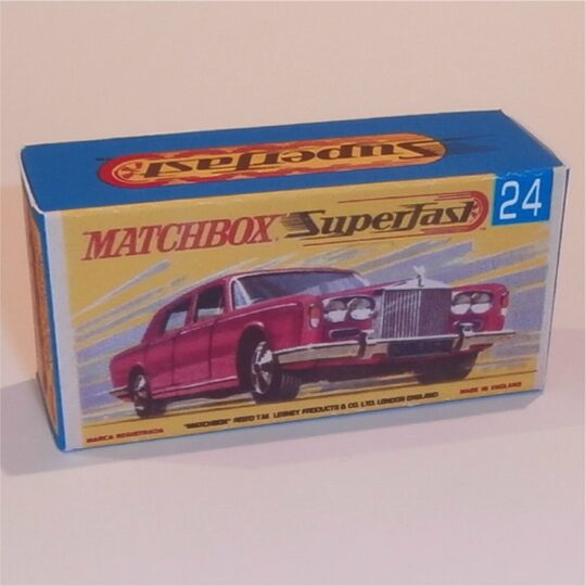 Matchbox Lesney Superfast 24 d Rolls Royce Silver Shadow G Style Repro Box