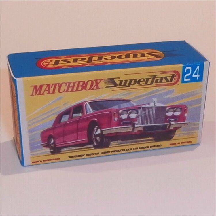 Matchbox Lesney Superfast 24 d Rolls Royce Silver Shadow G Style Repro Box