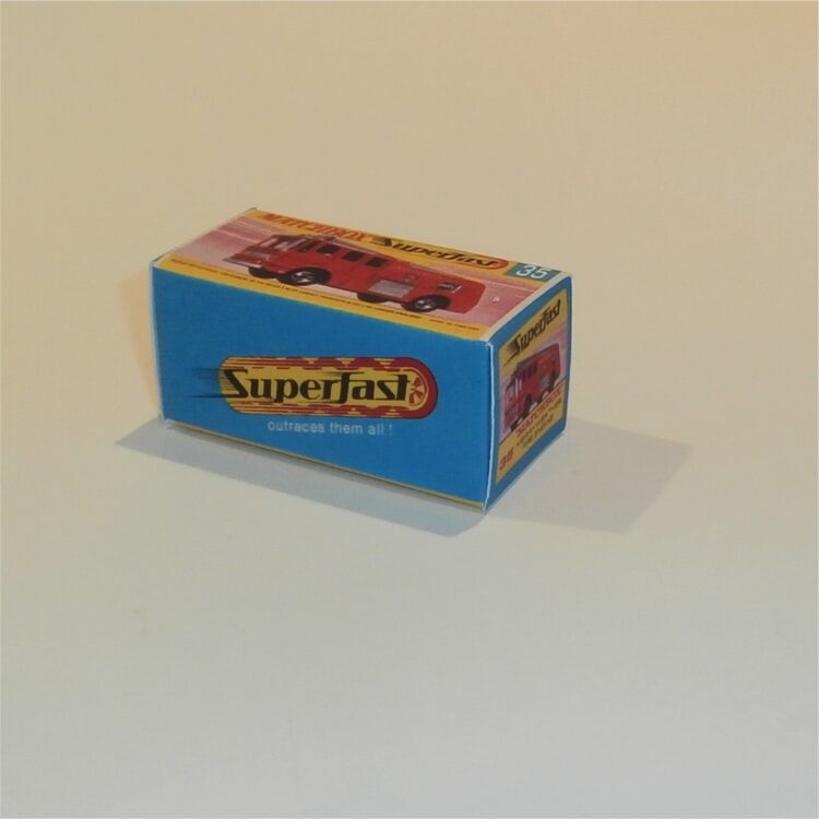 Matchbox Lesney Superfast 35 c Merryweather Fire Engine G Style Repro Box