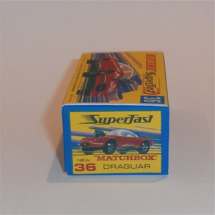 Matchbox Lesney Superfast 36 e Jaguar Draguar G Style Repro Box