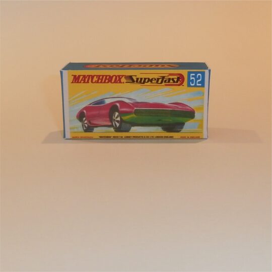 Matchbox Lesney Superfast 52 c Dodge Charger MKIII G Style Repro Box