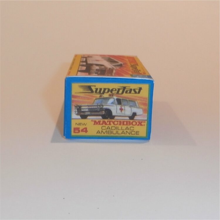 Matchbox Lesney Superfast 54 c Cadillac Ambulance G Style Repro Box