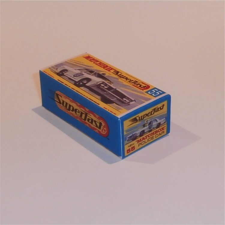 Matchbox Lesney Superfast 55 e Mercury Police Car G Style Repro Box