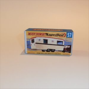 Matchbox Lesney Superfast 57 e Eccles Trailer Caravan G Style Repro Box